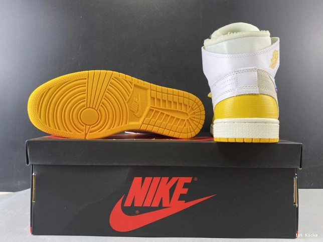 1st Kicks Shoes NRG Dark Yellow-Cone Powder AQ0818-149 White 1 Off-White Jordan Air x 0801